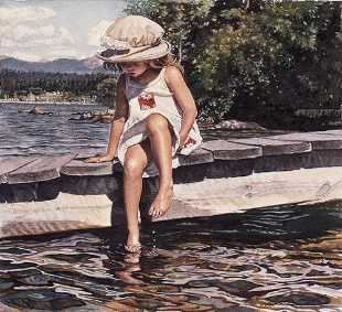 Getting Her Feet by Steve Hanks Pricing Limited Edition Print image