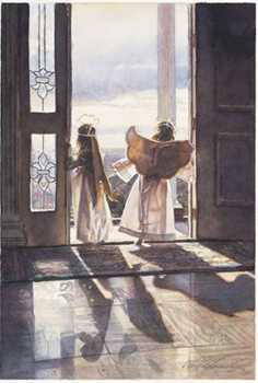 Angels Out Door by Steve Hanks Pricing Limited Edition Print image