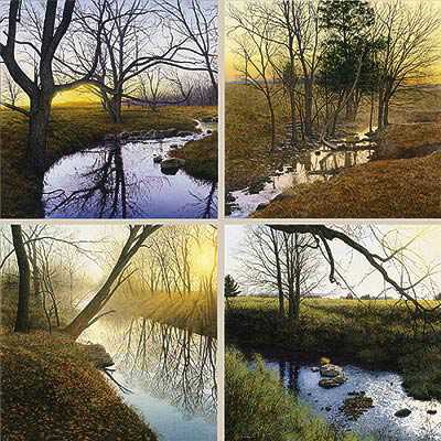 Quiet Places 4Pc Set by Steven R Kozar Pricing Limited Edition Print image