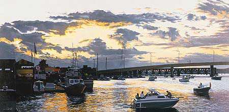 Harbor Sunset by Thomas S Sierak Pricing Limited Edition Print image