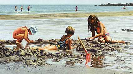 Beach Girls by Thomas S Sierak Pricing Limited Edition Print image