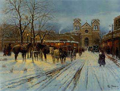 Santa Fe Plaza by G Harvey Pricing Limited Edition Print image