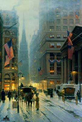 Wall St New York by G Harvey Pricing Limited Edition Print image