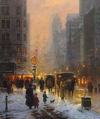 Evening Along Ave by G Harvey Pricing Limited Edition Print image