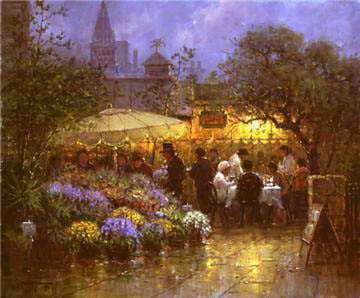 Market Cafe by G Harvey Pricing Limited Edition Print image