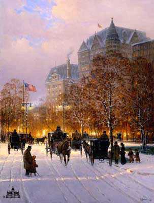 A Stroll On Plaza by G Harvey Pricing Limited Edition Print image