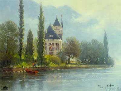Springt Eur Lk Chateau by G Harvey Pricing Limited Edition Print image