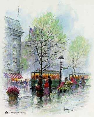 Trolleys Broadw Serdxe by G Harvey Pricing Limited Edition Print image