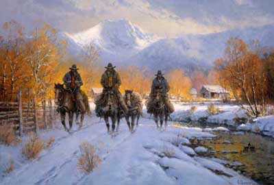 Snowy Crossing by G Harvey Pricing Limited Edition Print image