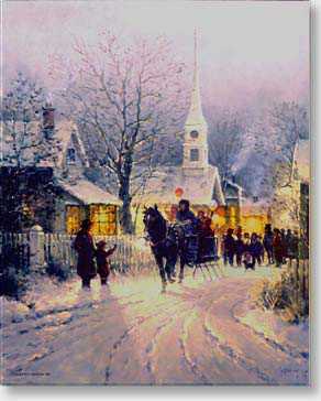 Village Carolers by G Harvey Pricing Limited Edition Print image