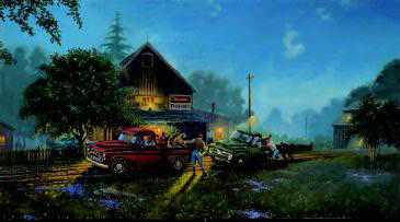 Chevy Lends Hand by David Barnhouse Pricing Limited Edition Print image