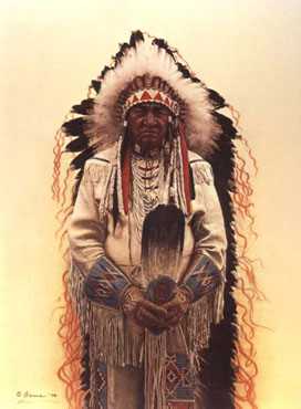 Shoshone Chief by James Bama Pricing Limited Edition Print image