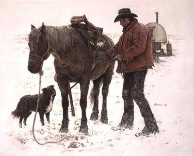 Young Sheepherder by James Bama Pricing Limited Edition Print image