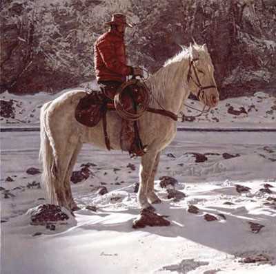 On North Fork Shoshoni by James Bama Pricing Limited Edition Print image