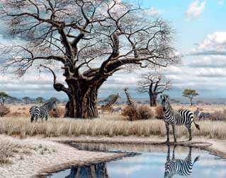 Watering Hole by Rick Kelley Pricing Limited Edition Print image