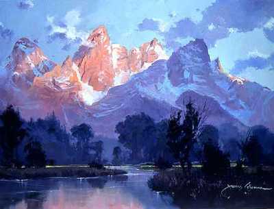 Teton Morning by James Coleman Pricing Limited Edition Print image