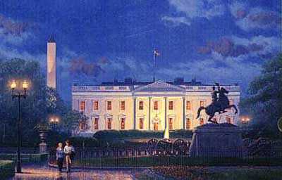 Evening White House by John Barber Pricing Limited Edition Print image