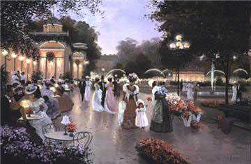 A Stroll Moonlt by Christa Kieffer Pricing Limited Edition Print image