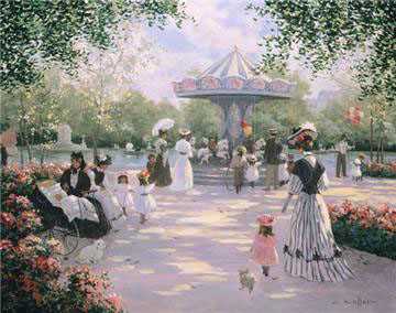 A Parisn Carousel by Christa Kieffer Pricing Limited Edition Print image