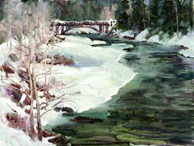 Along Middle Fork by Linda Tippetts Pricing Limited Edition Print image