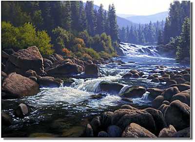 Afternoon At Falls by John Cogan Pricing Limited Edition Print image