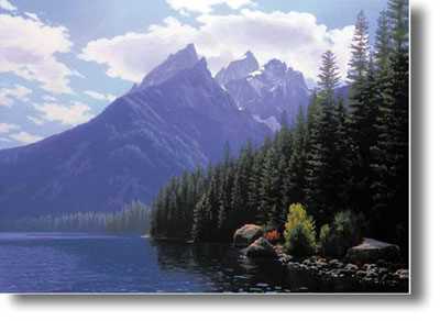 Afternoon Jenny Lake by John Cogan Pricing Limited Edition Print image