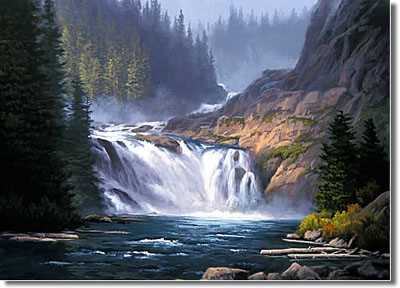 Secluded Falls by John Cogan Pricing Limited Edition Print image