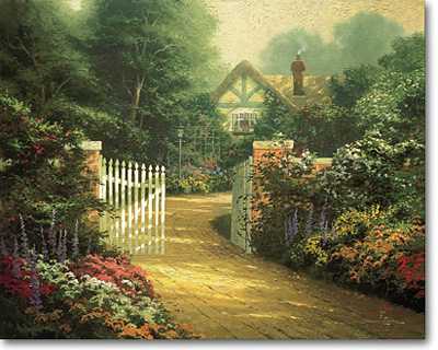 Hidden Cottage by Thomas Kinkade Pricing Limited Edition Print image
