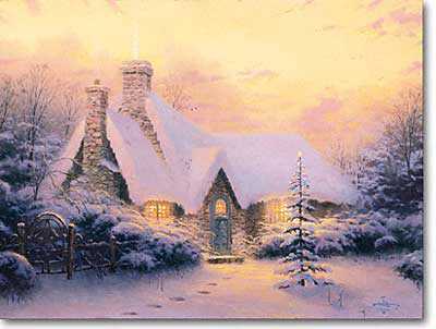 Christ Tree Cottage by Thomas Kinkade Pricing Limited Edition Print image