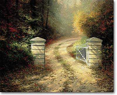 Autumn Gate by Thomas Kinkade Pricing Limited Edition Print image