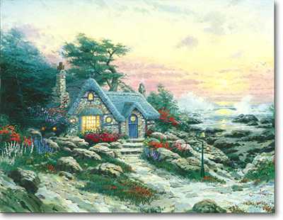Cottage Sea I by Thomas Kinkade Pricing Limited Edition Print image