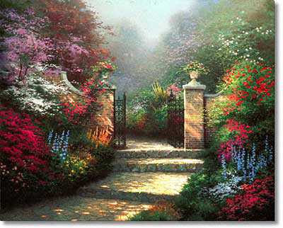Vict Garden by Thomas Kinkade Pricing Limited Edition Print image