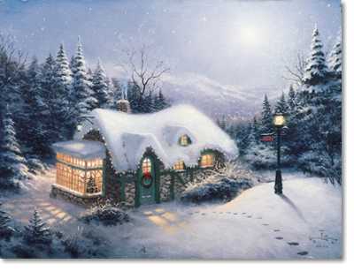 Silent Night by Thomas Kinkade Pricing Limited Edition Print image