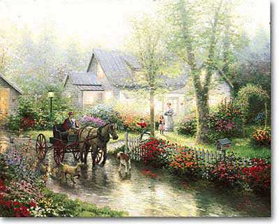 Sunday Outing by Thomas Kinkade Pricing Limited Edition Print image