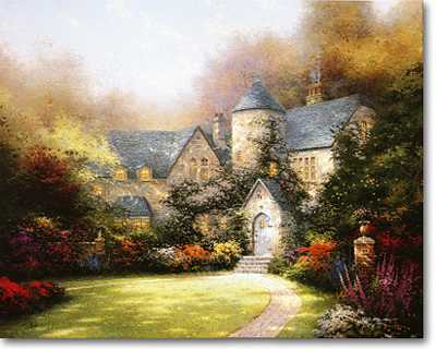 Beynd Aut Gate by Thomas Kinkade Pricing Limited Edition Print image