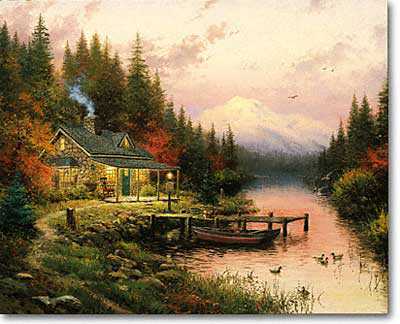 End Perf Day I by Thomas Kinkade Pricing Limited Edition Print image