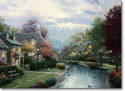 Lamplt Brooke by Thomas Kinkade Pricing Limited Edition Print image