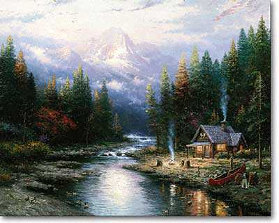 End Perf Day Ii by Thomas Kinkade Pricing Limited Edition Print image