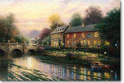 Lamplt Inn by Thomas Kinkade Pricing Limited Edition Print image