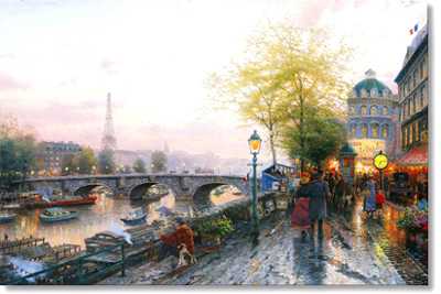 Paris Eiffel To by Thomas Kinkade Pricing Limited Edition Print image