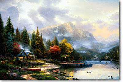 End Perf Day Iii by Thomas Kinkade Pricing Limited Edition Print image