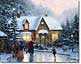 Skaters Pond by Thomas Kinkade Pricing Limited Edition Print image