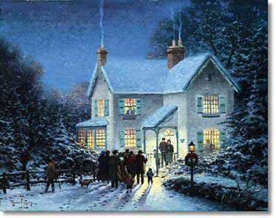 Evening Caroler by Thomas Kinkade Pricing Limited Edition Print image