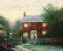 Pye Corner Cott by Thomas Kinkade Pricing Limited Edition Print image