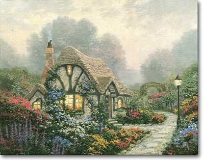 Chandlers Cott by Thomas Kinkade Pricing Limited Edition Print image