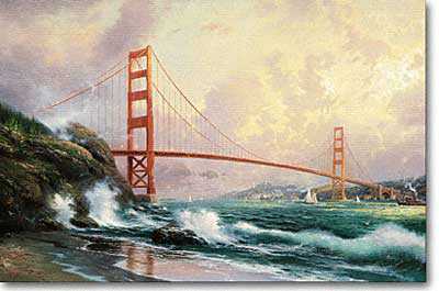 Golden Gate Sf by Thomas Kinkade Pricing Limited Edition Print image