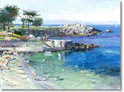 Pacific Grove by Thomas Kinkade Pricing Limited Edition Print image