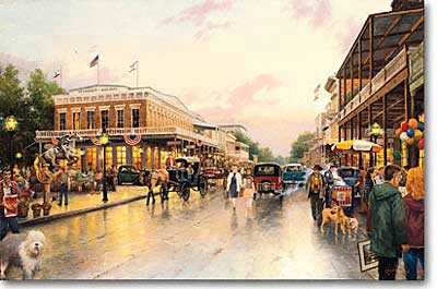 Main St Celebr by Thomas Kinkade Pricing Limited Edition Print image