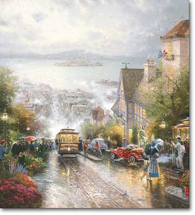 Hyde St Bay by Thomas Kinkade Pricing Limited Edition Print image