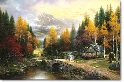 Valley Peace by Thomas Kinkade Pricing Limited Edition Print image